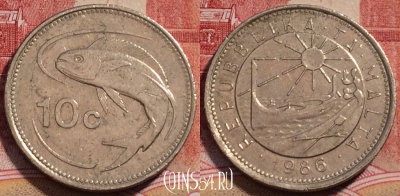 Мальта 10 центов 1986 года, KM# 76, 227-076