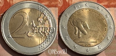 Мальта 2 евро 2011 года, KM# 144, 468s-604