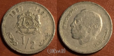 Марокко ½ дирхама 1987 года (١٤٠٨), 42-035