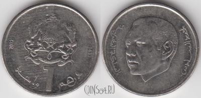 Марокко 1 дирхам 2012 года (1433), Y 139, 121-060