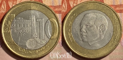 Марокко 10 дирхамов 2014 года (1435), Y# 141, 464q-251 ♛