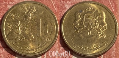 Марокко 10 сантимов 2016 года (1437), Y# 136, 420r-013