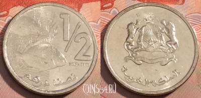 Марокко 1/2 дирхама 2012 года (1433), Y# 138, 122a-054