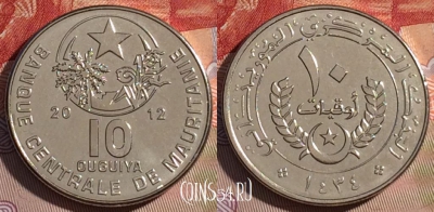 Мавритания 10 угий 2012 года, KM# 4a, 065d-008