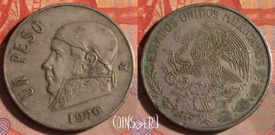 Мексика 1 песо 1970 года, KM# 460, 072f-079