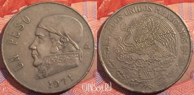 Мексика 1 песо 1971 года, KM 460, a074-032