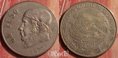 Мексика 1 песо 1976 года, KM# 460, 401-127