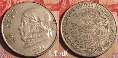 Мексика 1 песо 1978 года, KM# 460, 214a-027
