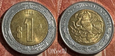Мексика 1 песо 1998 года, KM# 603, 227s-098
