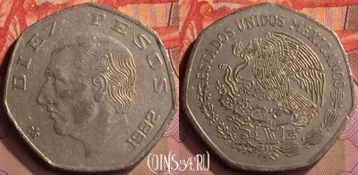 Мексика 10 песо 1982 года, KM# 477, 418-078