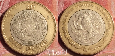 Мексика 10 песо 2002 года, KM# 616, 392-110
