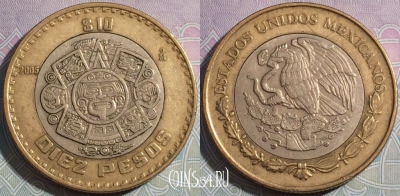 Мексика 10 песо 2005 года, KM# 616, a087-034