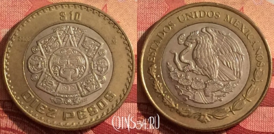 Мексика 10 песо 2006 года, KM# 616, 240i-027