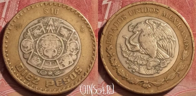 Мексика 10 песо 2007 года, KM# 616, 060l-081
