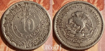 Мексика 10 сентаво 1936 года, KM# 432, 465q-068