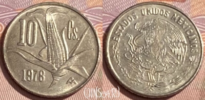 Мексика 10 сентаво 1978 г., 5 рядов, KM# 434, 479р-096 ♛