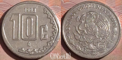 Мексика 10 сентаво 1993 года, KM# 547, 125a-045