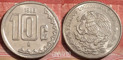 Мексика 10 сентаво 1993 года, KM# 547, 223-044