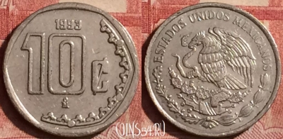 Мексика 10 сентаво 1993 года, KM# 547, 256l-118