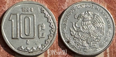 Мексика 10 сентаво 1994 года, KM# 547, s049s-141
