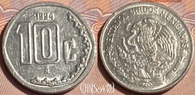 Мексика 10 сентаво 1994 года, KM# 547, 068s-006