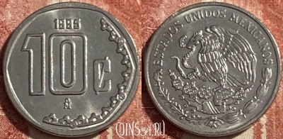 Мексика 10 сентаво 1995 года, KM# 547, 475р-142