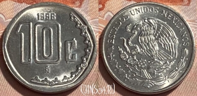 Мексика 10 сентаво 1996 года, KM# 547, 495р-108