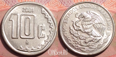 Мексика 10 сентаво 2001 года, KM# 547, 249-084