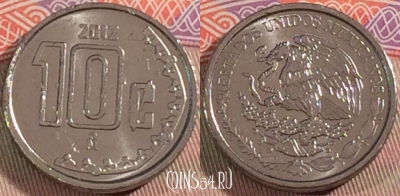 Мексика 10 сентаво 2012 года, KM# 934, 132a-039