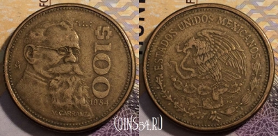 Мексика 100 песо 1984 года, KM# 493, 227-126