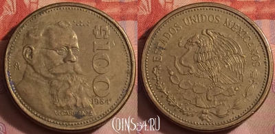 Мексика 100 песо 1984 года, KM# 493, 250k-116