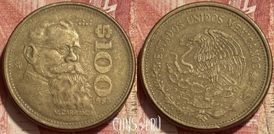 Мексика 100 песо 1985 года, KM# 493, 411q-052