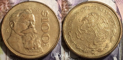 Мексика 100 песо 1987 года, KM# 493, 135-142