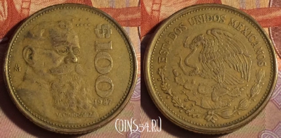 Мексика 100 песо 1987 года, KM# 493, 253b-135