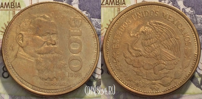 Мексика 100 песо 1988 года, KM 493, 117-036