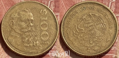 Мексика 100 песо 1988 года, KM# 493, 418q-039