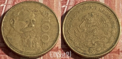 Мексика 100 песо 1988 года, KM# 493, 420p-108