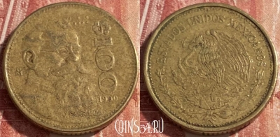 Мексика 100 песо 1990 года, KM# 493, 432r-014
