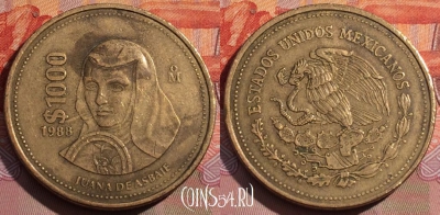 Мексика 1000 песо 1988 года, KM# 536, 259a-047