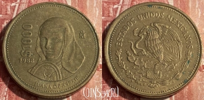 Мексика 1000 песо 1988 года, KM# 536, 264r-068 ♛