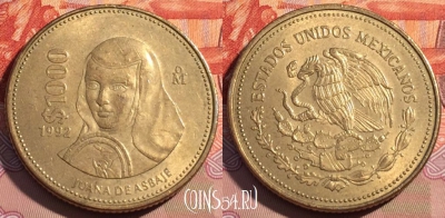 Мексика 1000 песо 1992 года, KM# 536, 084c-121