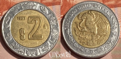 Мексика 2 песо 1997 года, KM# 604, 064s-064