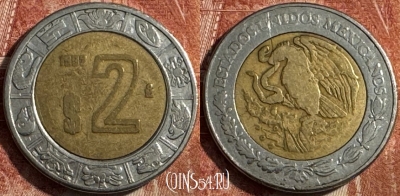 Мексика 2 песо 1997 года, KM# 604, 223s-138