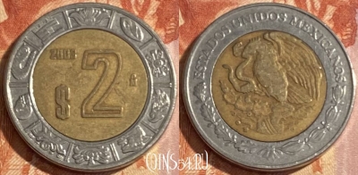 Мексика 2 песо 2003 года, KM# 604, 401r-092 ♛