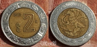 Мексика 2 песо 2013 года, KM# 604, 182s-102