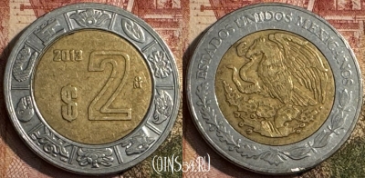 Мексика 2 песо 2013 года, KM# 604, 212s-057