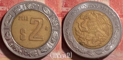 Мексика 2 песо 2013 года, KM# 604, 225j-056