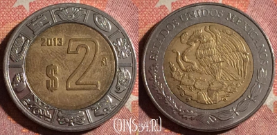 Мексика 2 песо 2013 года, KM# 604, 368-085