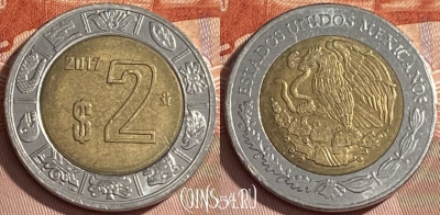 Мексика 2 песо 2017 года, KM# 604, 461r-178