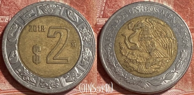 Мексика 2 песо 2018 года, KM# 604, 243r-092